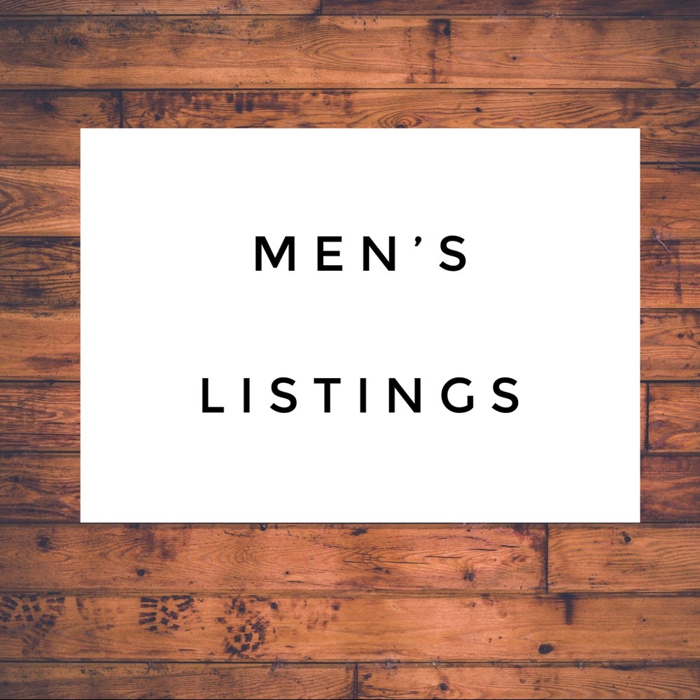 Look below for men’s listings